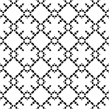 Siyah ve beyaz Dikişsiz etnik desen. Kabile