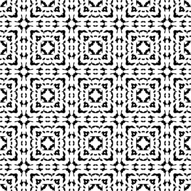 Siyah ve beyaz Dikişsiz etnik desen. Kabile