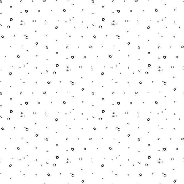 Disegnato a mano in bianco e nero senza soluzione di continuità Grunge Dust Messy Pattern Wi — Vettoriale Stock