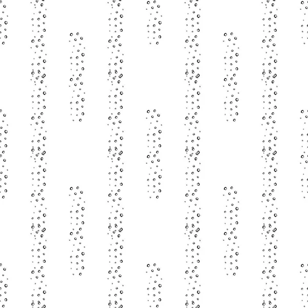 Hand Drawn Black and White Seamless Grunge Dust Messy Pattern Wi — Stock Vector