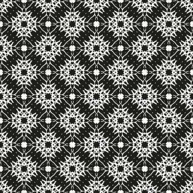 Siyah ve beyaz Dikişsiz etnik desen