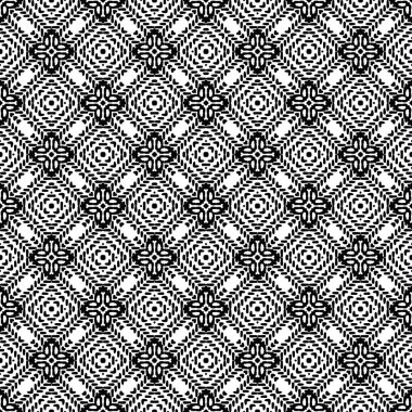 Siyah ve beyaz Dikişsiz etnik desen. Kabile