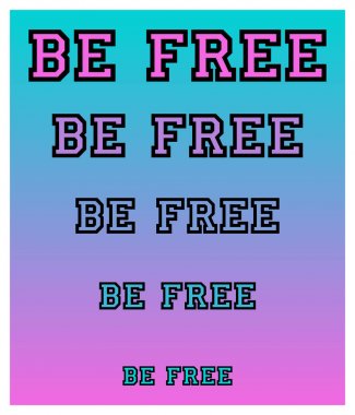 T shirt baskı tipografi sloganı