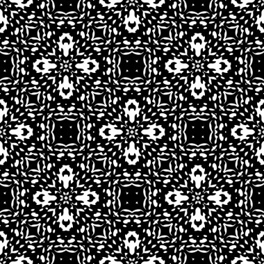Siyah ve beyaz Dikişsiz etnik desen. Kabile