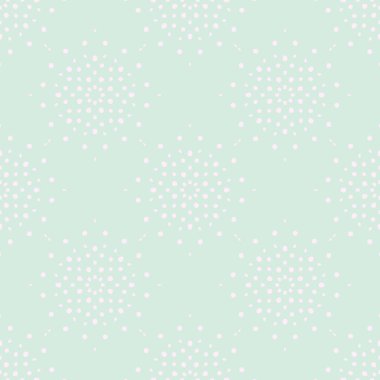 Bahar ihale renkli Seamless modeli. Daireler, noktalar ve noktalar