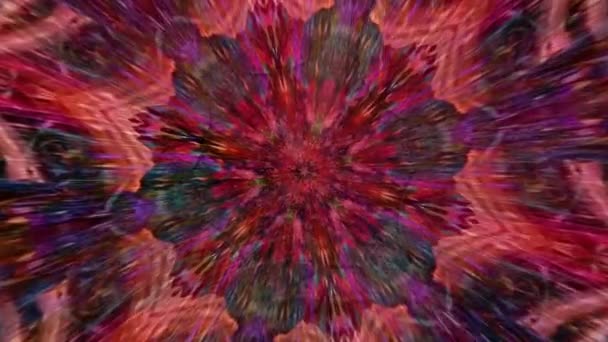 Hermosa Terapia Arte Original Moviendo Mandala Psicoterapia Lazo Sin Fisuras — Vídeo de stock