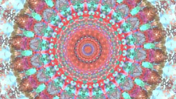 Krásná Original Art Terapie Pohybující Mandala Bezproblémová Smyčková Psychoterapie Geometrické — Stock video