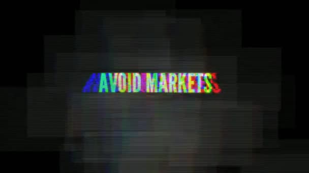 Citations de vie sur la maladie du coronavirus. Des mots et des textes pour les gens du monde entier. Nouvelle qualité vintage motion dynamique animée fond coloré vidéo dans le style néon 