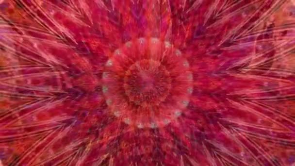 美丽的原创艺术疗法感动了曼达拉 无缝线循环心理治疗 几何图形来寻找或恢复一种健康的精神平衡感 瑜伽专家 占星术 艺术治疗师 — 图库视频影像