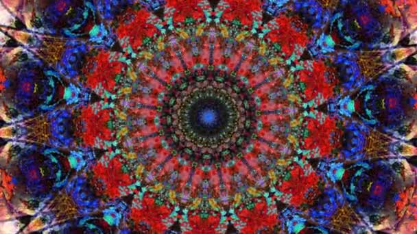 Krásná Original Art Terapie Pohybující Mandala Bezproblémová Smyčková Psychoterapie Geometrické — Stock video