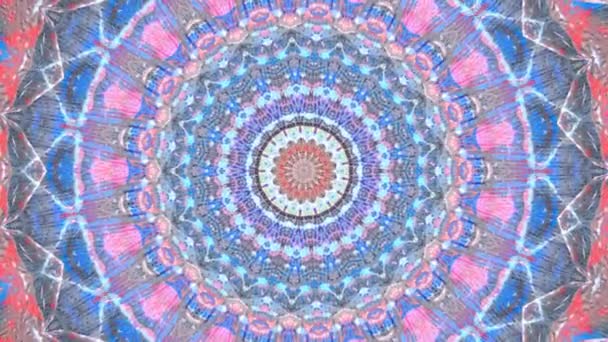 Krásná Original Art Terapie Pohybující Mandala Bezproblémová Smyčková Psychoterapie Geometrické — Stock video