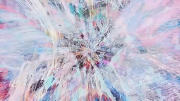 Motion Images Fond Vibrantes Dans Style Abstrait Trouver Restaurer Sentiment — Video