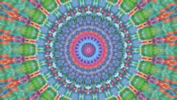 Schöne Original Art Therapie Bewegt Mandala Nahtlose Schleifenpsychotherapie Geometrische Muster — Stockvideo