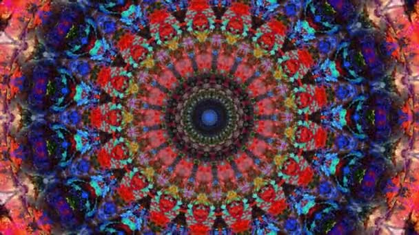 Bella Arte Terapia Originale Movimento Mandala Psicoterapia Loop Senza Soluzione — Video Stock