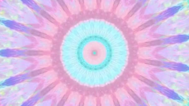 Fabulous Dreamlike Psychedelischen Hintergrund Der Bewegungsfläche Der Trendigen Bunten Ursprünglichen — Stockvideo