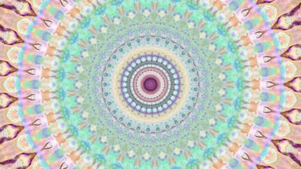 Güzel Özgün Sanat Terapisi Mandala Taşıyor Kusursuz Döngü Psikoterapisi Sağlıklı — Stok video