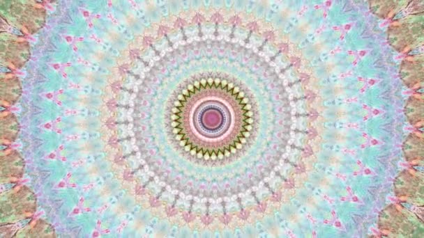 Prachtige Originele Kunst Therapie Verplaatsen Mandala Naadloze Lus Psychotherapie Geometrische — Stockvideo