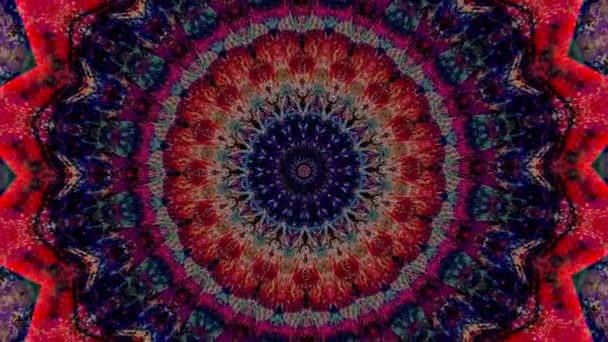 Vacker Original Art Terapi Flyttar Mandala Sömlös Loop Psykoterapi Geometriska — Stockvideo