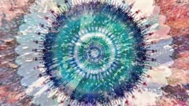 Moda rengi orijinal soyut sanat akışının hareket yüzeyinin Fevkalade Dreamlike Psychedelic görüntüsü. Kusursuz döngü psikoterapisi.