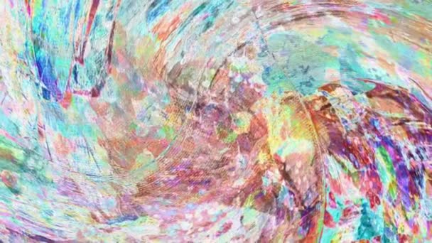 Fabulous Dreamlike Psychedelic Footage Background Motion Surface Trendy Colorful Original — Stock Video