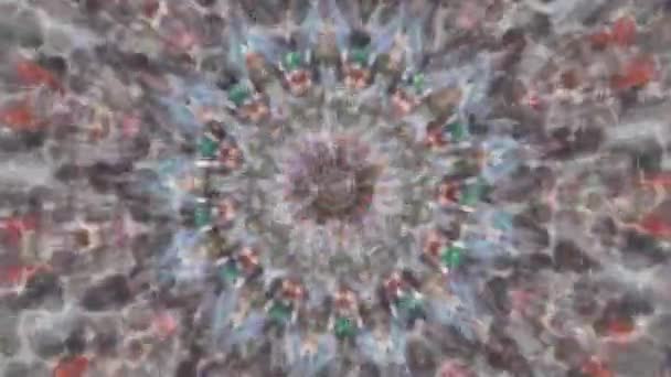 Krásné Original Art Terapie Pohyblivé Záběry Bezproblémová Smyčková Psychoterapie Geometrické — Stock video