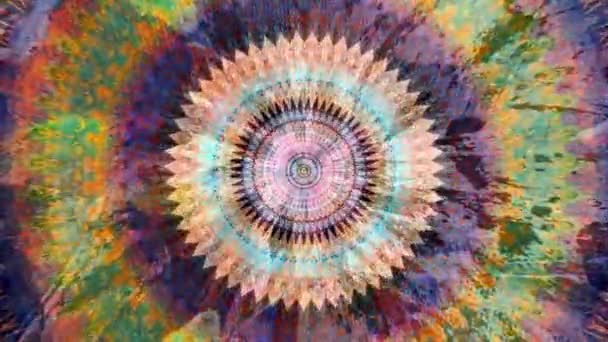 Fabuloso Dreamlike Psychedelic Blur Metraje Fondo Superficie Movimiento Moda Colorido — Vídeo de stock