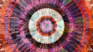 Fabulous Dreamlike Psychedelic Blur, renkli orijinal soyut sanat akışının hareket yüzeyi görüntüsü. Kusursuz döngü psikoterapisi.