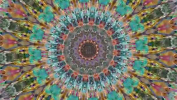 Vacker Original Art Terapi Flyttar Mandala Sömlös Loop Psykoterapi Geometriska — Stockvideo