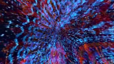 Fabulous Dreamlike Psychedelic Blur, renkli orijinal soyut sanat akışının hareket yüzeyi görüntüsü. Kusursuz döngü psikoterapisi.