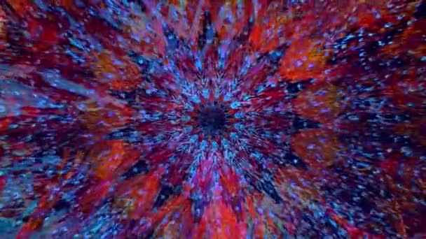 Vacker Original Art Terapi Flyttar Mandala Sömlös Loop Psykoterapi Geometriska — Stockvideo