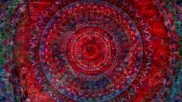 Belle Art Thérapie Originale Mouvement Mandala Psychothérapie Boucle Sans Couture — Video