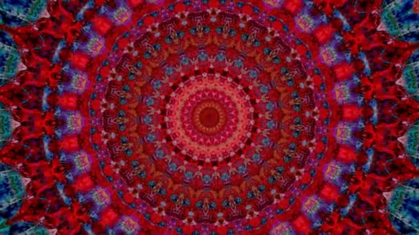 Vacker Original Art Terapi Flyttar Mandala Sömlös Loop Psykoterapi Geometriska — Stockvideo