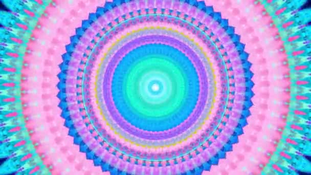 Prachtige Originele Kunst Therapie Verplaatsen Mandala Naadloze Lus Psychotherapie Geometrische — Stockvideo