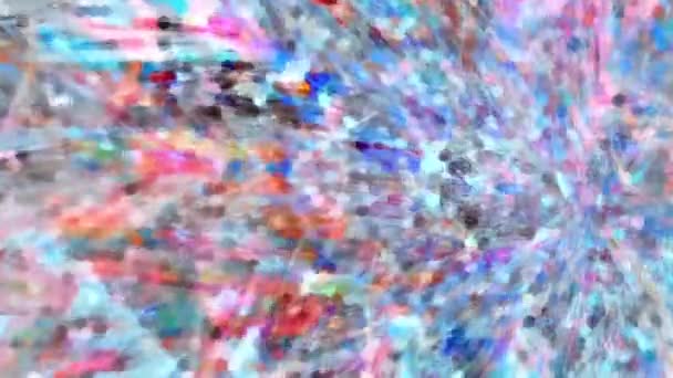 Fabuloso Dreamlike Psychedelic Blur Metraje Fondo Superficie Movimiento Moda Colorido — Vídeo de stock