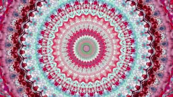 Prachtige Originele Kunst Therapie Verplaatsen Mandala Naadloze Lus Psychotherapie Geometrische — Stockvideo