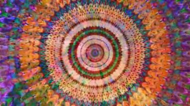 Fabulous Dreamlike Psychedelic Blur, renkli orijinal soyut sanat akışının hareket yüzeyi görüntüsü. Kusursuz döngü psikoterapisi.