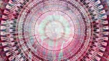 Slow Motion Dreamlike Psychedelic Blur, renkli orijinal soyut sanat akışının hareket yüzeyi görüntüsü. Kusursuz döngü psikoterapisi.