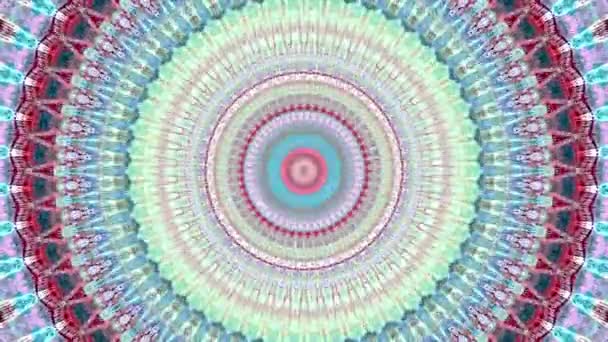 Piękna Oryginalna Terapia Plastyczna Poruszająca Mandalą Bezproblemowa Psychoterapia Pętlowa Geometryczne — Wideo stockowe