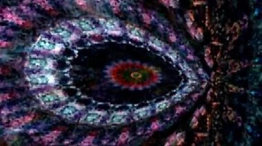 Fabulous Dreamlike Psychedelic Blur, renkli orijinal soyut sanat akışının hareket yüzeyi görüntüsü. Kusursuz döngü psikoterapisi.