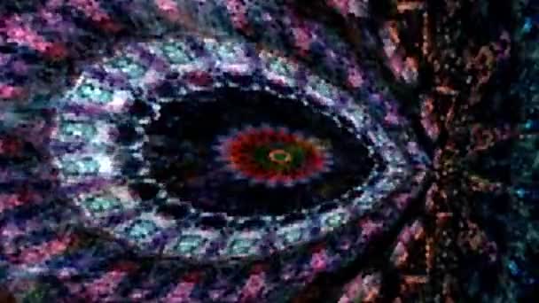 Favoloso Dreamlike Sfocatura Psichedelica Sfondo Filmato Superficie Movimento Tendenza Colorato — Video Stock