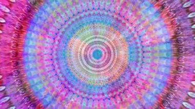 Fabulous Dreamlike Psychedelic Blur, renkli orijinal soyut sanat akışının hareket yüzeyi görüntüsü. Kusursuz döngü psikoterapisi.