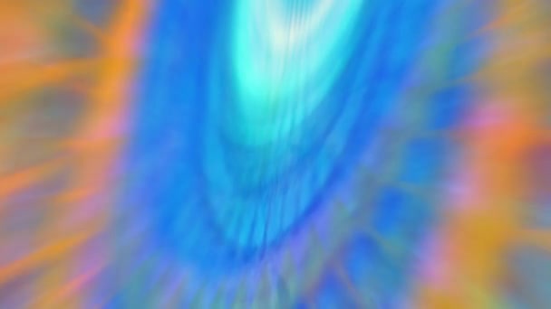 Fabuloso Dreamlike Psychedelic Blur Metraje Fondo Superficie Movimiento Moda Colorido — Vídeo de stock