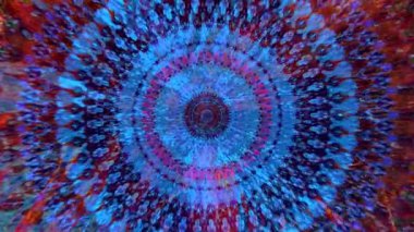 Fabulous Dreamlike Psychedelic Blur, renkli orijinal soyut sanat akışının hareket yüzeyi görüntüsü. Kusursuz döngü psikoterapisi.