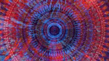 Fabulous Dreamlike Psychedelic Blur, renkli orijinal soyut sanat akışının hareket yüzeyi görüntüsü. Kusursuz döngü psikoterapisi.