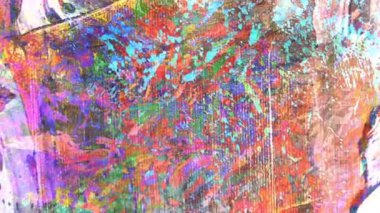 Fabulous Dreamlike Psychedelic Blur, renkli orijinal soyut sanat akışının hareket yüzeyi görüntüsü. Kusursuz döngü psikoterapisi.