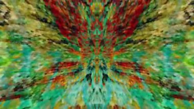 Fabulous Dreamlike Psychedelic Blur, renkli orijinal soyut sanat akışının hareket yüzeyi görüntüsü. Kusursuz döngü psikoterapisi.