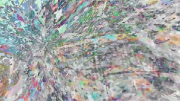 ファビュラスな夢のようなサイケデリックブラーの映像流行のカラフルな元の抽象的なアートパターンの流れの動き面の背景 シームレスなループ精神療法の移動 — ストック動画