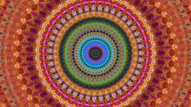 Prachtige Originele Kunst Therapie Verplaatsen Mandala Naadloze Lus Psychotherapie Geometrische — Stockvideo