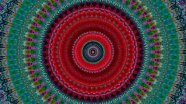 Bella Arte Terapia Originale Movimento Mandala Psicoterapia Loop Senza Soluzione — Video Stock