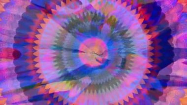 Slow Motion Dreamlike Psychedelic Blur, renkli orijinal soyut sanat akışının hareket yüzeyi görüntüsü. Kusursuz döngü psikoterapisi.